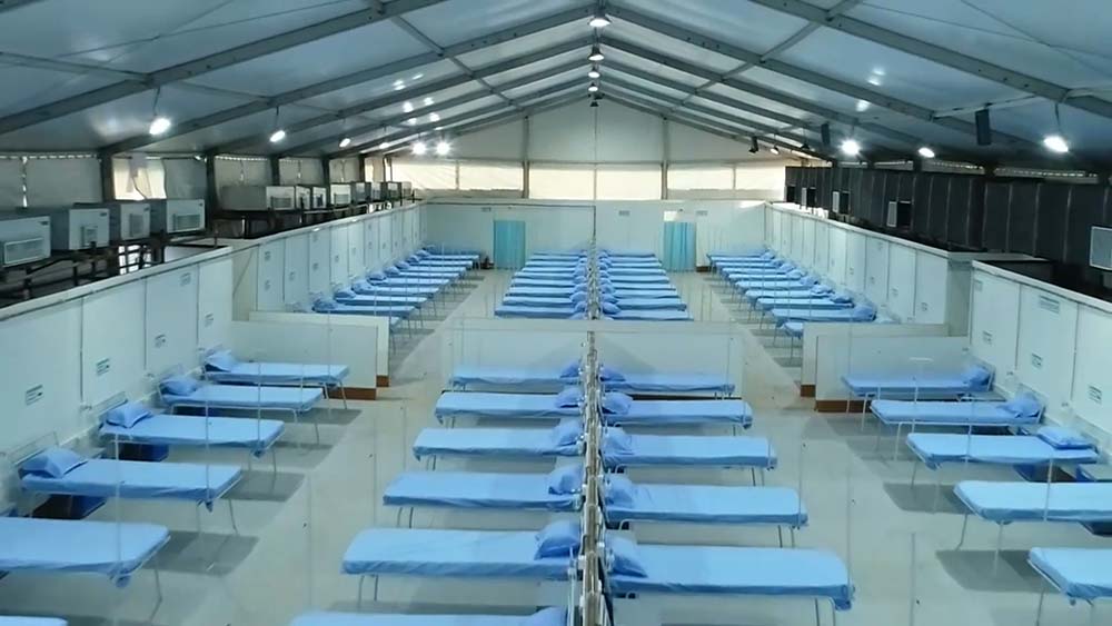 100 Bed Makeshift Hospital at KIMS is ready