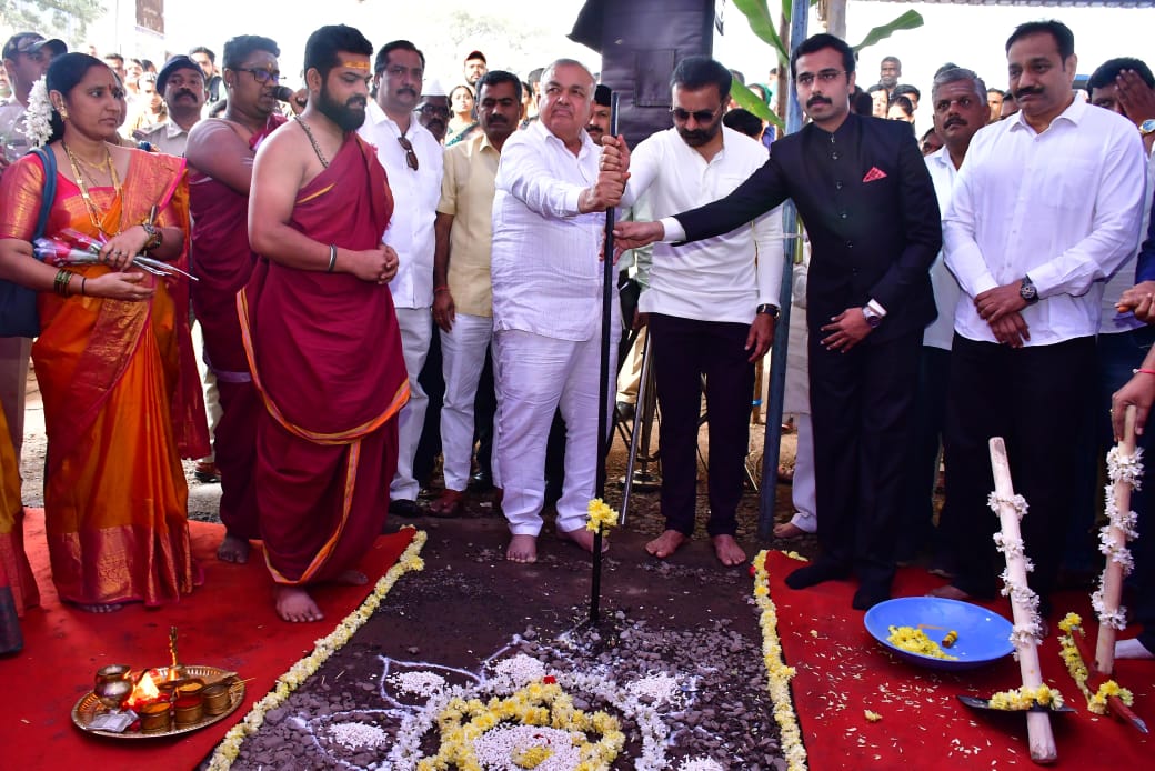 Bhoomi pooja done for New CBT at Dharwad, Upgradation of Hubballi New