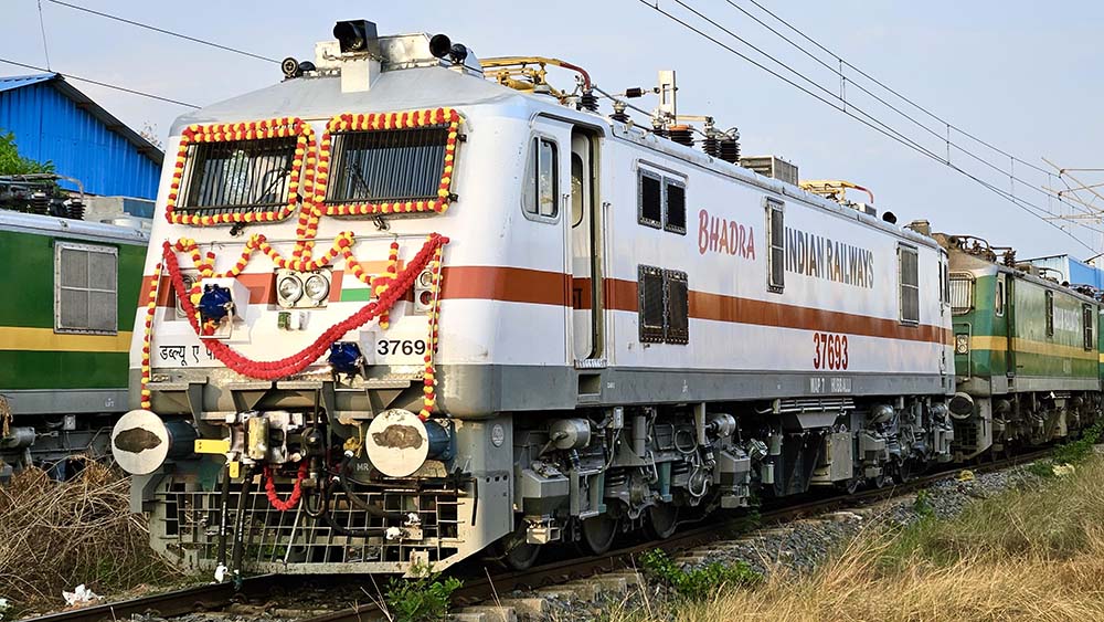 Hubballi Loco Shed’s first WAP7 commissioned
